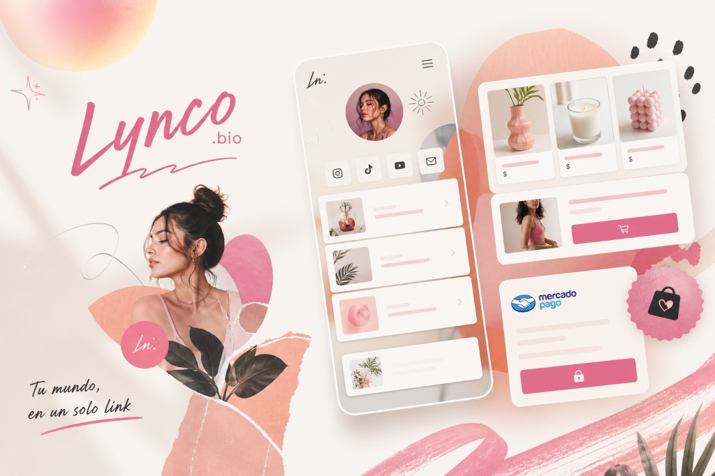 Lynco Bio para creadores de contenido: presencia, catálogo y cobro con Mercado Pago